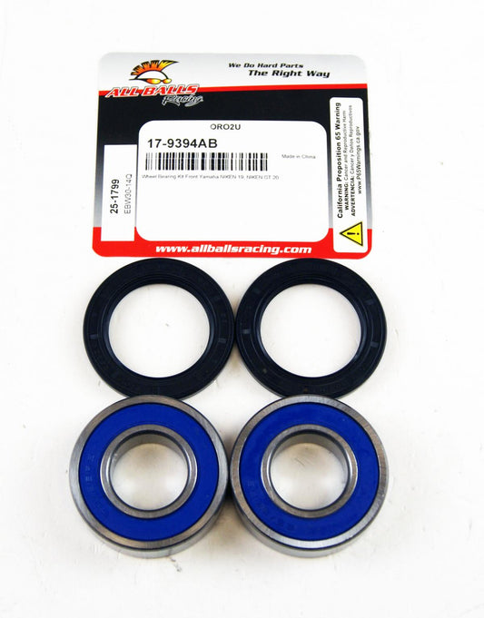 ALL BALLS WHEEL BEARING KIT FRONT 19-20 YAMAHA NIKEN, ALLBALLS 25-1799 ROAD