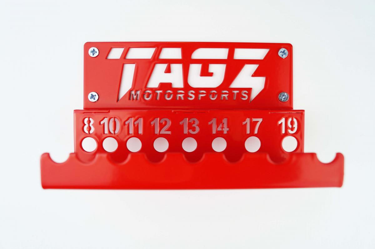 TAG-Z TAGZ ORGANISER T-BAR RACK RED, FITS UP TO 8 T-BARS