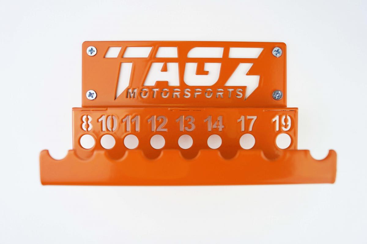 TAG-Z TAGZ ORGANISER T-BAR RACK ORANGE, FITS UP TO 8 T-BARS