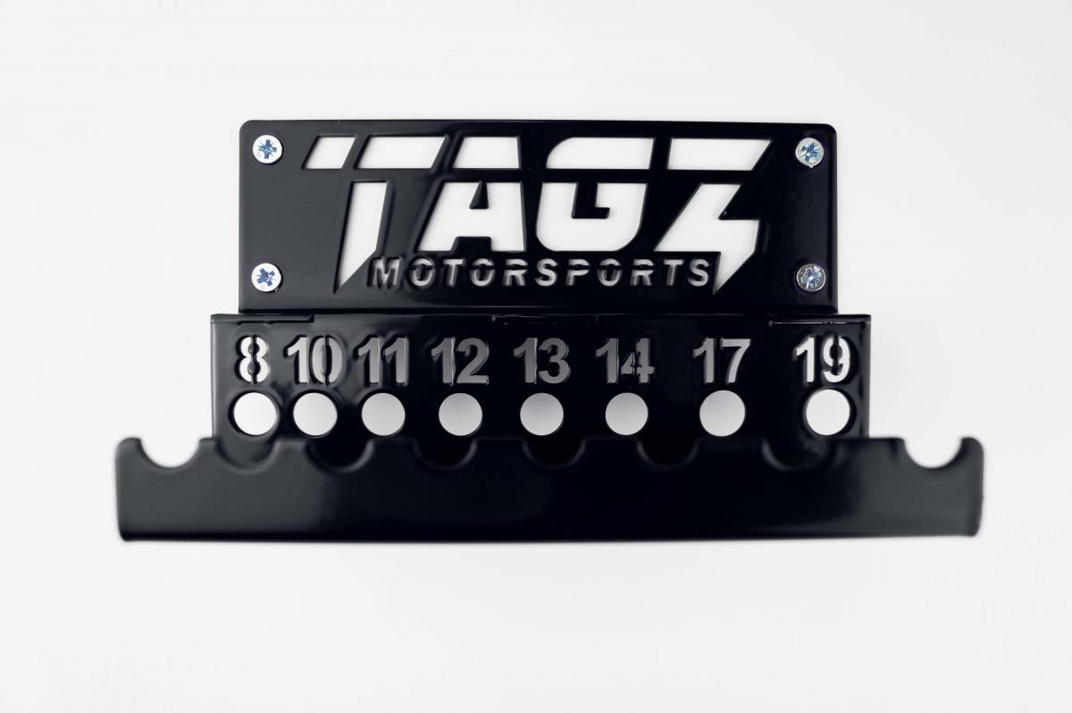 TAG-Z TAGZ ORGANISER T-BAR RACK BLACK, FITS UP TO 8 T-BARS