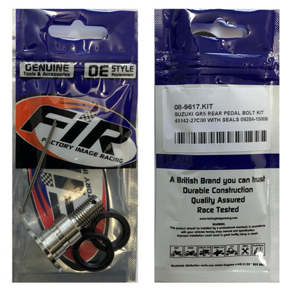 FIR SUZUKI GR5 REAR PEDAL BOLT KIT, 43142-27C00 WITH SEALS 09284-15006, FIR-BARND