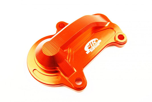 FIR WATER PUMP COVER 19-21 KTM 2T, FIR ASWPC-21, BILLET ALLOY ORANGE, STANDARD WATER PUMP COVER