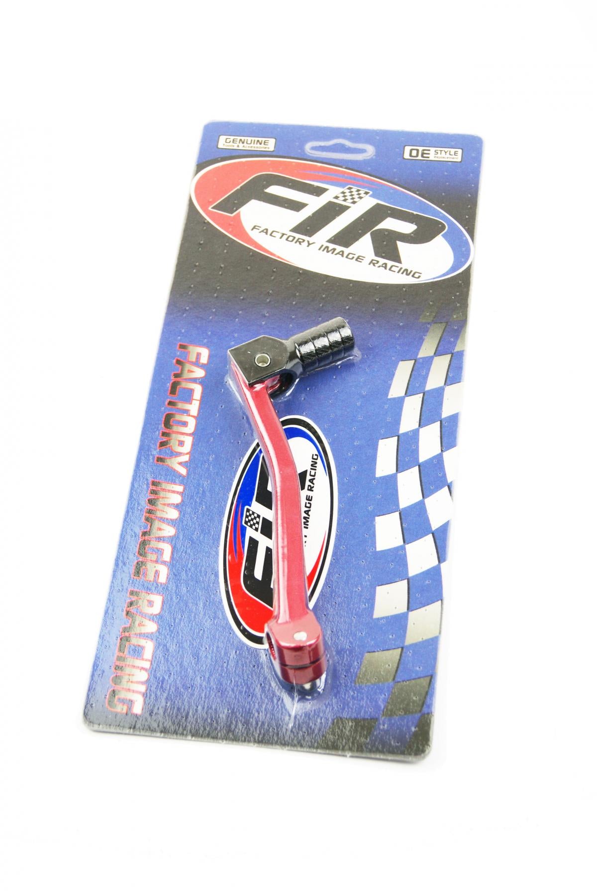 FIR GEAR LEVER ALLOY RED, BLACK TIP