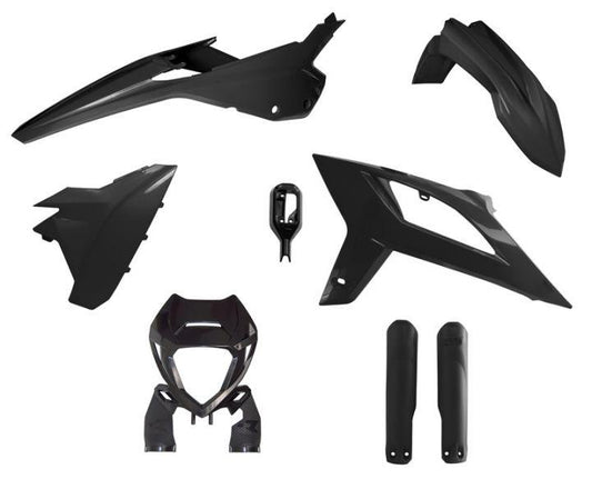 RTECH PLASTIC KIT/6 2020-22 BETA RR125-480 BLACK