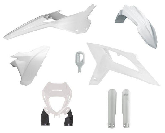 RTECH PLASTIC KIT/6 2020-22 BETA RR125-480 WHITE