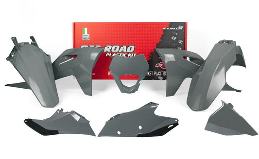 RTECH PLASTIC KIT/6 2021-23 EC-ECF QUANTUM GREY, RTECH R-KITGAS-GR0-521, GASGAS