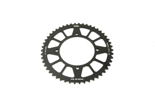 JT REAR SPROCKET ALLOY BLACK 4-HOLE, JTA461.50 7075-T6 Aluminium