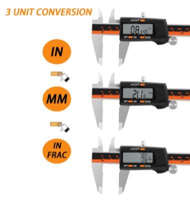 FIR DIGITAL CALIPER stainless steel 150mm, VERNIER Metal Stainless Steel 00-001.150.FI