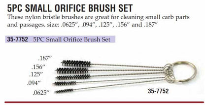 K&L Supply SMALL ORIFICE BRUSH SET (5PC), 35-7752