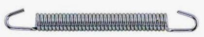 FIR 90mm EXHAUST SPRINGS SILVER PACK OF 5