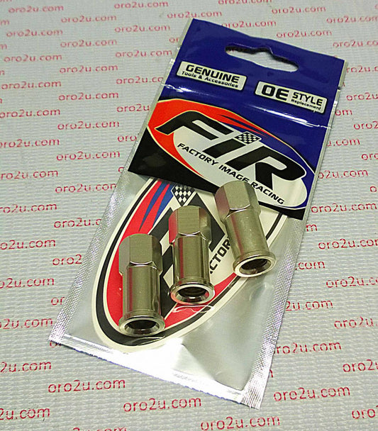 FIR 8mm RIM LOCK NUTS PK/3 SILVER