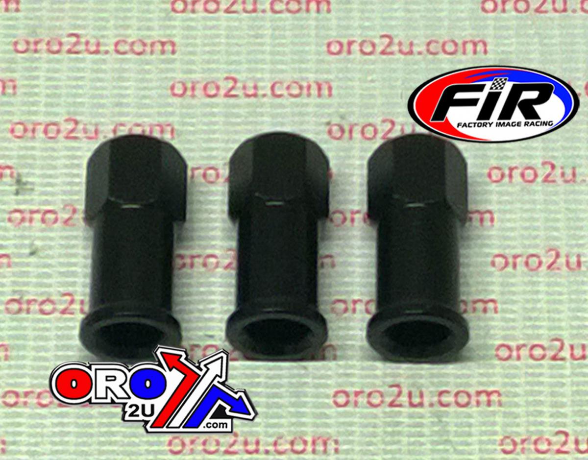 FIR 8mm RIM LOCK NUTS PK/3 BLACK