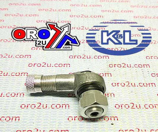 K&L Supply ALUM. TYRE VALVE STEMS SILVER, K&L 32-2978 10mm 90*