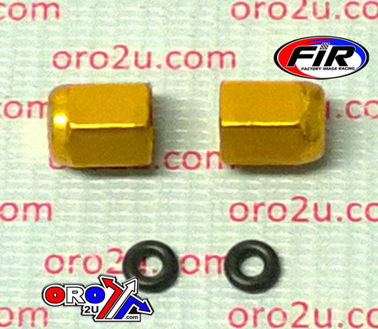 FIR ALLOY VALVE CAP SET GOLD