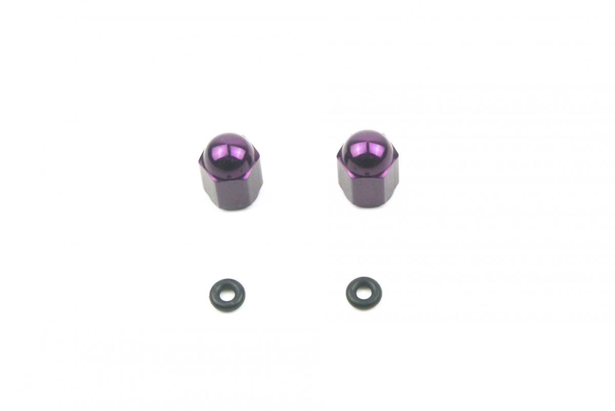 FIR ALLOY VALVE CAP SET PURPLE