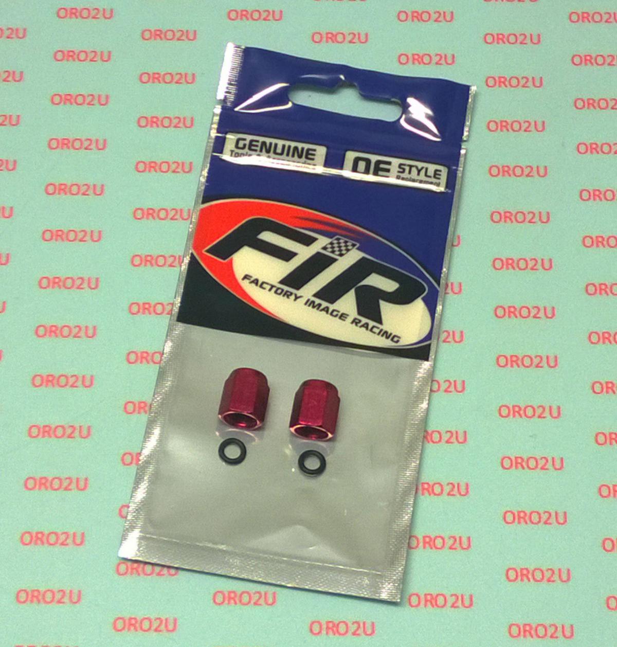 FIR ALLOY VALVE CAP SET RED