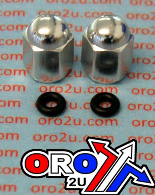 FIR ALLOY VALVE CAP SET SILVER