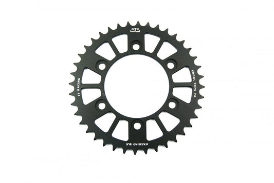 JT REAR SPROCKET ALLOY BLACK 735, JTA735.40BLK