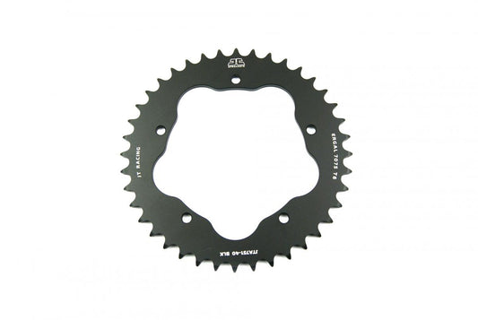 JT REAR SPROCKET ALLOY JTA751.40BLK, BLACK