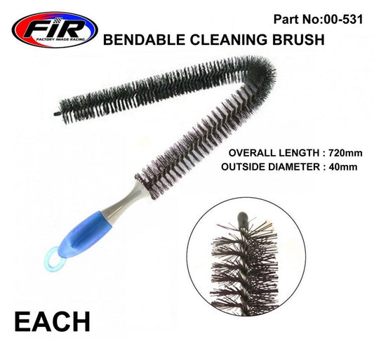 FIR FORK & EXHAUST CLEANING BRUSH, LONG REACH FLEXIBLE BRUSH 28'', / EACH