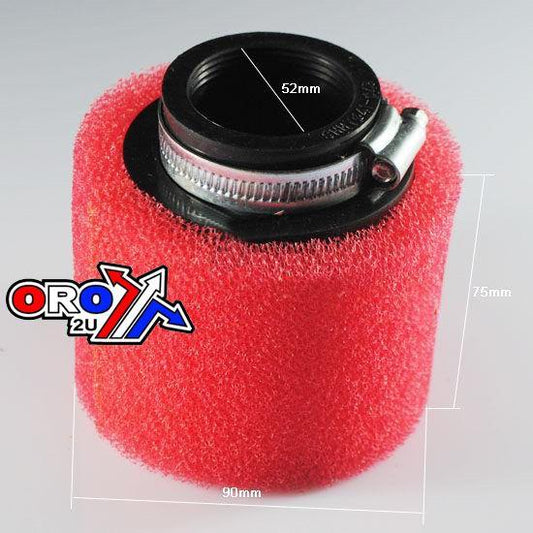 FIR AIR FILTER UNIV. BOLT ON 52mm 18-252B