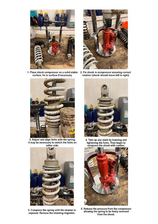 FIR SHOCK SPRING COMPRESSOR HYDRAULIC