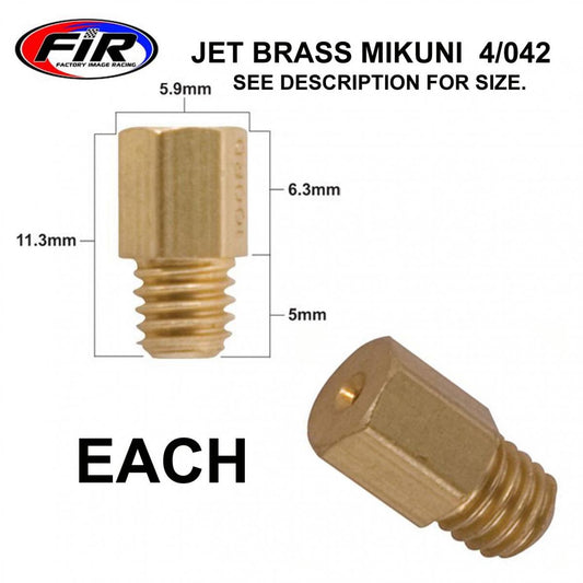 FIR CARBURETTOR JET 220 BRASS MIKUNI4/042