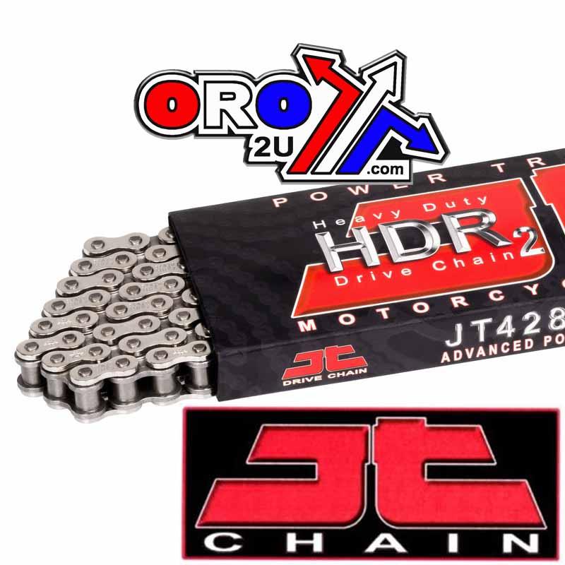 JT JT CHAIN 428HDR 134L NICKEL-BK JTC428HDRNB134SL