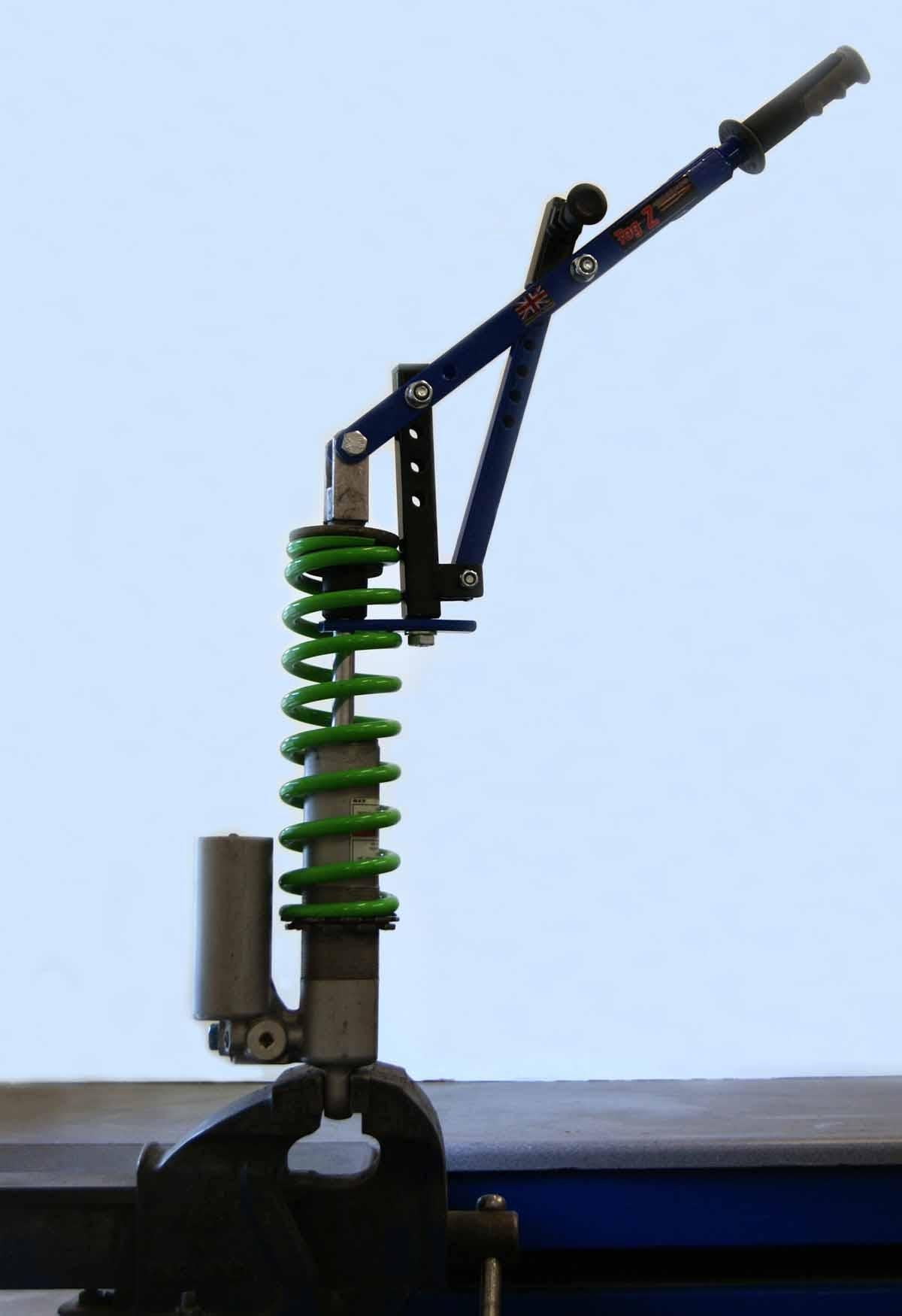 TAG-Z SHOCK SPRING COMPRESSOR BE/BK, WITH PIN LOCKING PLUNGER TOOL