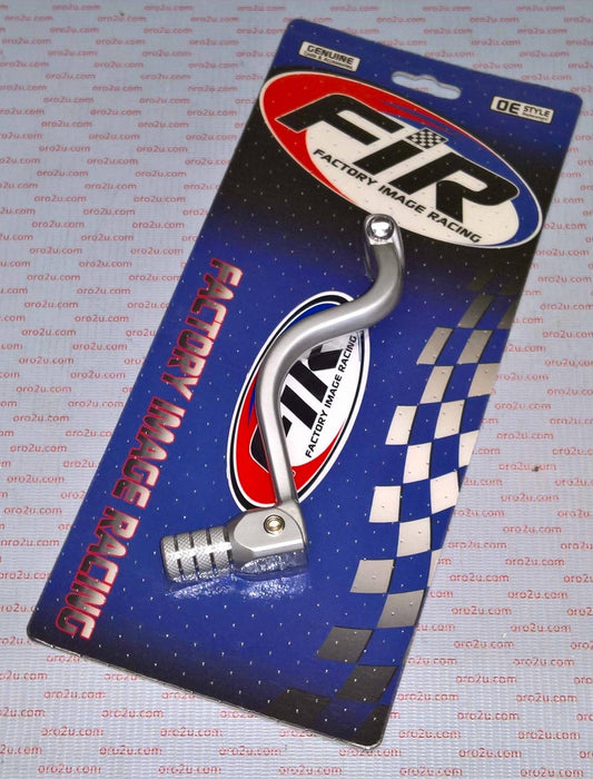 FIR GEAR LEVER ALLOY KX 125 250, ALUMINIUM FORGED SILVER/SIL