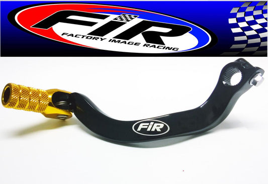 FIR GEAR LEVER SHIFT RM 125 89-08, ALUMINIUM FORGED 2560027C06, FIR BRAND, BLACK & GOLD