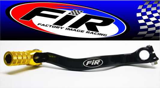 FIR GEAR LEVER SHIFT RM 80 85, ALUMINIUM FORGED 25600-02B01, FIR BRAND, BLACK & GOLD