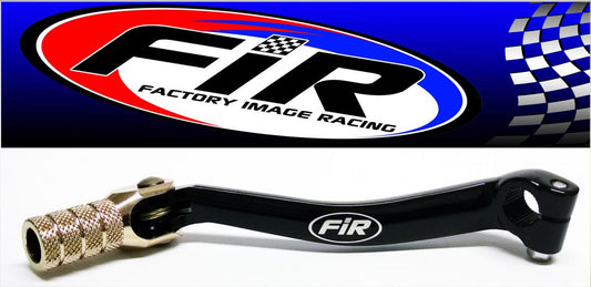 FIR GEAR LEVER BLACK KXF KLX 450, ALUMINIUM FORGED 13156-0084, FIR BRAND, BLACK & TITANIUM