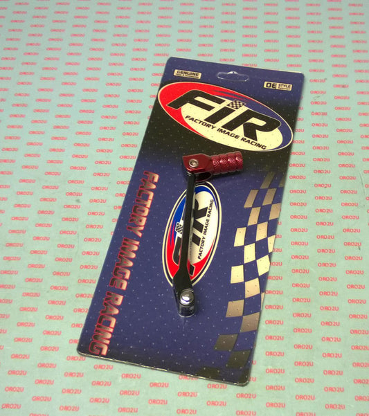 FIR GEAR LEVER SHIFT BLACK CRF80/100, ALUMINIUM FORGED 24701-KN4-A60, FIR BRAND, BLACK & RED