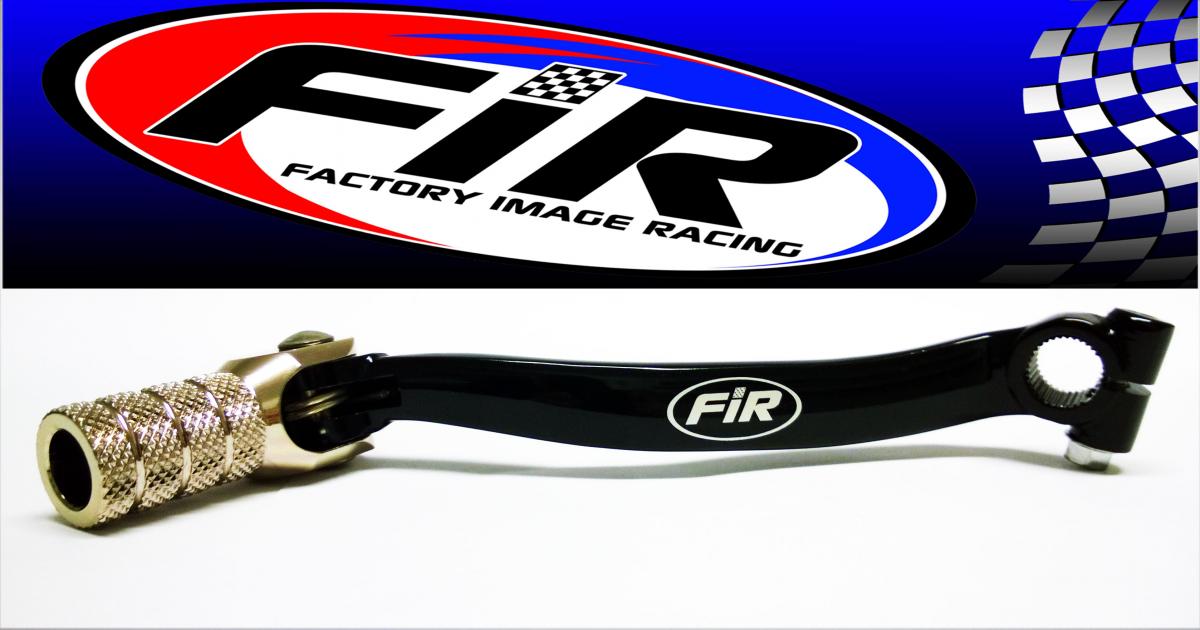 FIR GEAR LEVER SHIFT KXF 250 09-17, ALUMINIUM FORGED 13156-0124, FIR BRAND, BLACK & TITANIUM