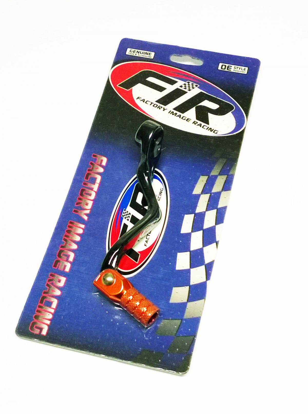 FIR GEAR LEVER SHIFT KTM 65 SX, ALUMINIUM FORGED 46234031044, FIR BRAND, BLACK & ORANGE