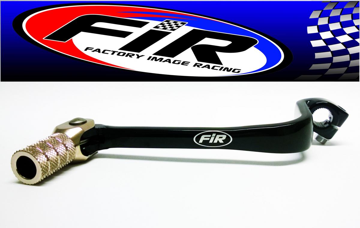 FIR GEAR LEVER SHIFT KLX 110 02-04, ALUMINIUM FORGED 13156-1489, FIR BRAND, BLACK & TITANIUM