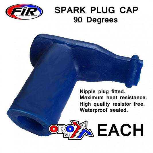 FIR SPARK PLUG CAP RUBBER BLUE, 01-109-23