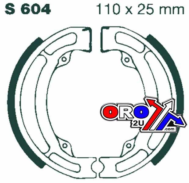 EBC BRAKE SHOES EBC S604 VB310, 604, S604, 9134