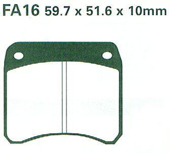 EBC BRAKE PADS DISC FA016 EBC