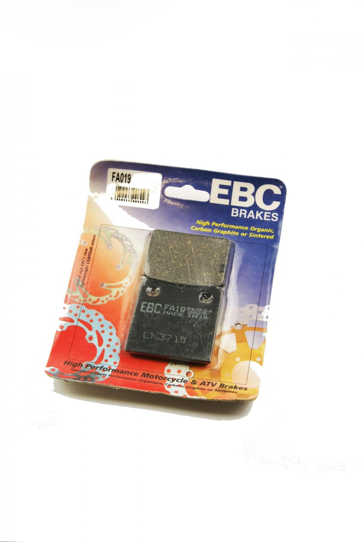 EBC BRAKE PADS DISC SEMI-METAL, EBC FA19 / FA019