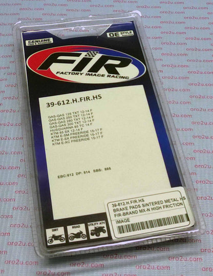 FIR Front Brake Pads KTM SX85 12-20 Husqvarna TC85 14-20