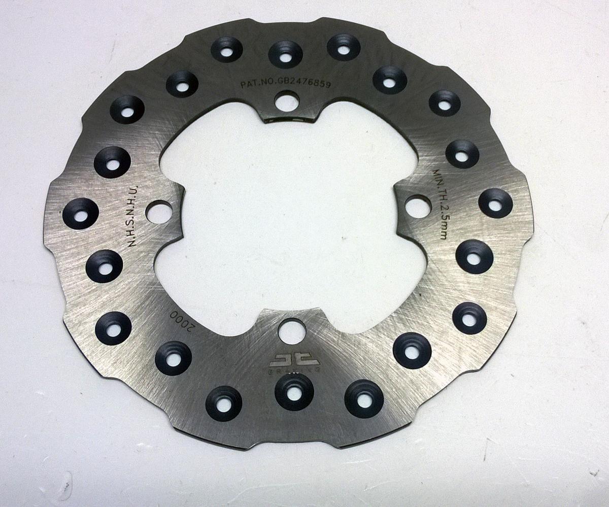 JT DISC BRAKE REAR KX65 00-18 JT, JTD2000SC01 KAWASAKI, SELF-CLEANING HOLES