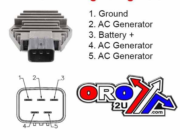 K&L Supply REGULATOR HONDA 31600-HN5-671, HONDA VT750C 31600-HM7-003, K&L 20-8745 Made in Japan