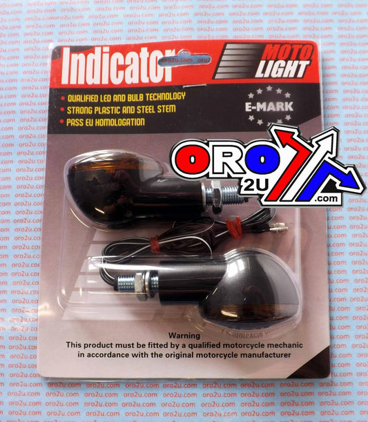 MTX INDICATORS SMOKE 20mm SET/2 Black Housing inc Bulb E MARKED. MT-003-S-BK20