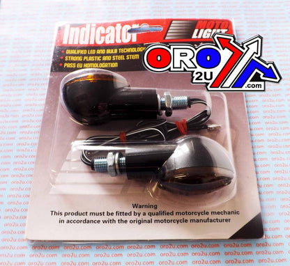 MTX INDICATORS SMOKE 20mm SET/2 Black Housing inc Bulb E MARKED. MT-003-S-BK20