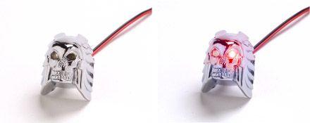 K&S Technologies LED SKULL MINI BOLT LIGHT RED KS25-9141