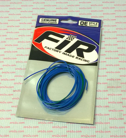 FIR ELECTRICAL WIRE BLUE / GREEN 4 METRE, 0.75mm sq / 14 Amp Capacity.