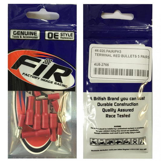 FIR TERMINAL RED BULLETS 5 PAIRS