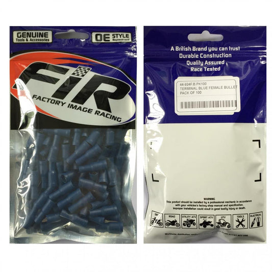 FIR TERMINAL BLUE FEMALE BULLET M5, PACK OF 100